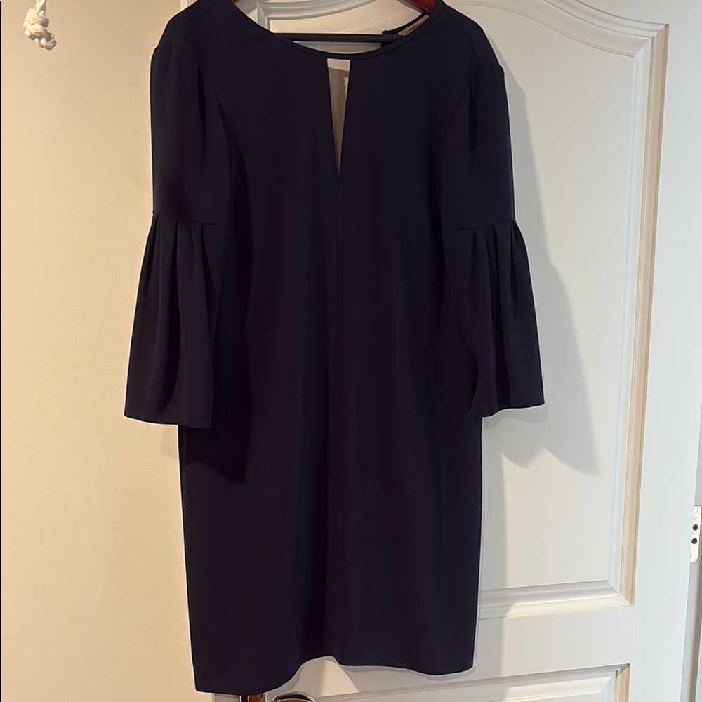 Burberry Navy blue Sheath Dress 3/4 Sleeve